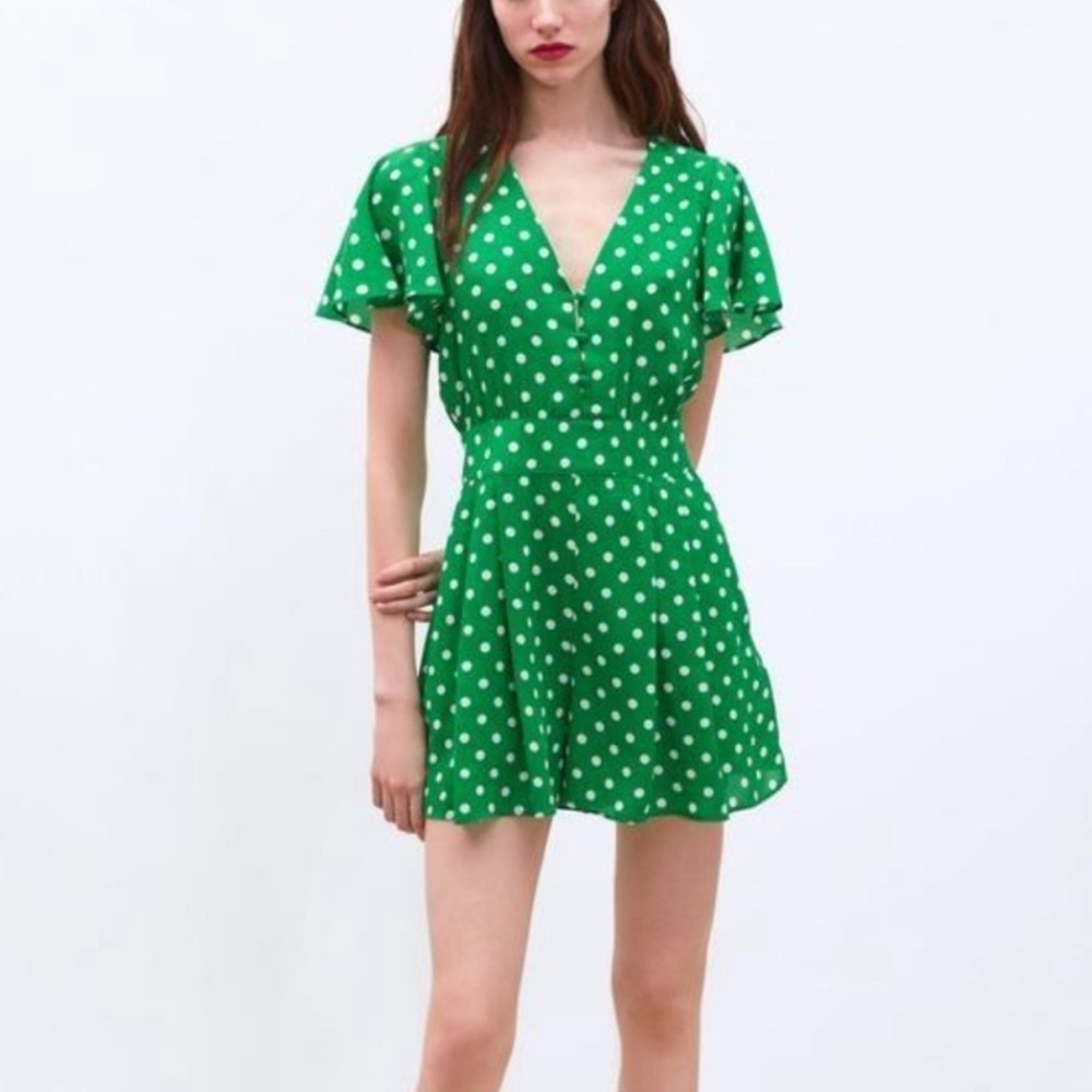 Green Polka Dot Dress